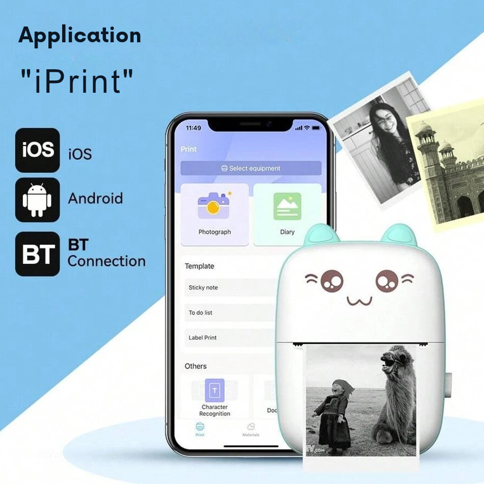 Mini-Imprimante Portable Bluetooth